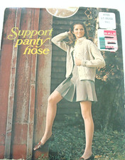 VTG Rexham Sheer Support Pantyhose USA Nude 5  6-5  9  Light Beige Tall