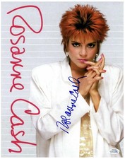 Rosanne Cash Signed Autographed 11x14 Photo Johnny Cash's Daughter '80s Hair
