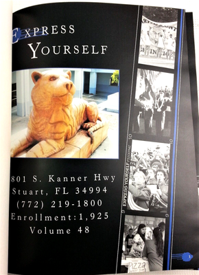 Martin County High School 2011 Yearbook Macosh Vol 48 Justin Simmons Paul  Denino | eBay