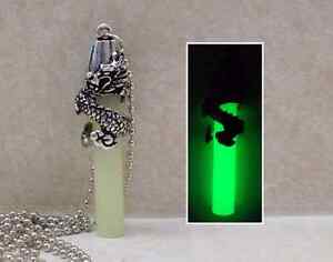 Details about   Chinese Cloud Dragon GLOW IN THE DARK Wrap Crystal Pillar Pendant Charm Necklace