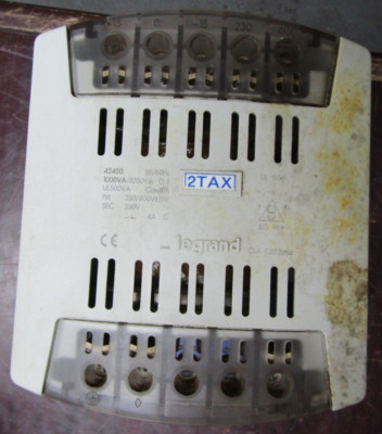  LEGRAND 1000/3200VA CONTROL TRANSFORMER 230/400 PRI 230 SEC 42450