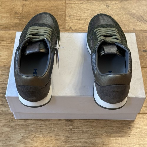 Mizuno Saiph 3 Leather Lace Up Trainers Sneakers UK 7.5 EU 41 Brown Green - Picture 6 of 24