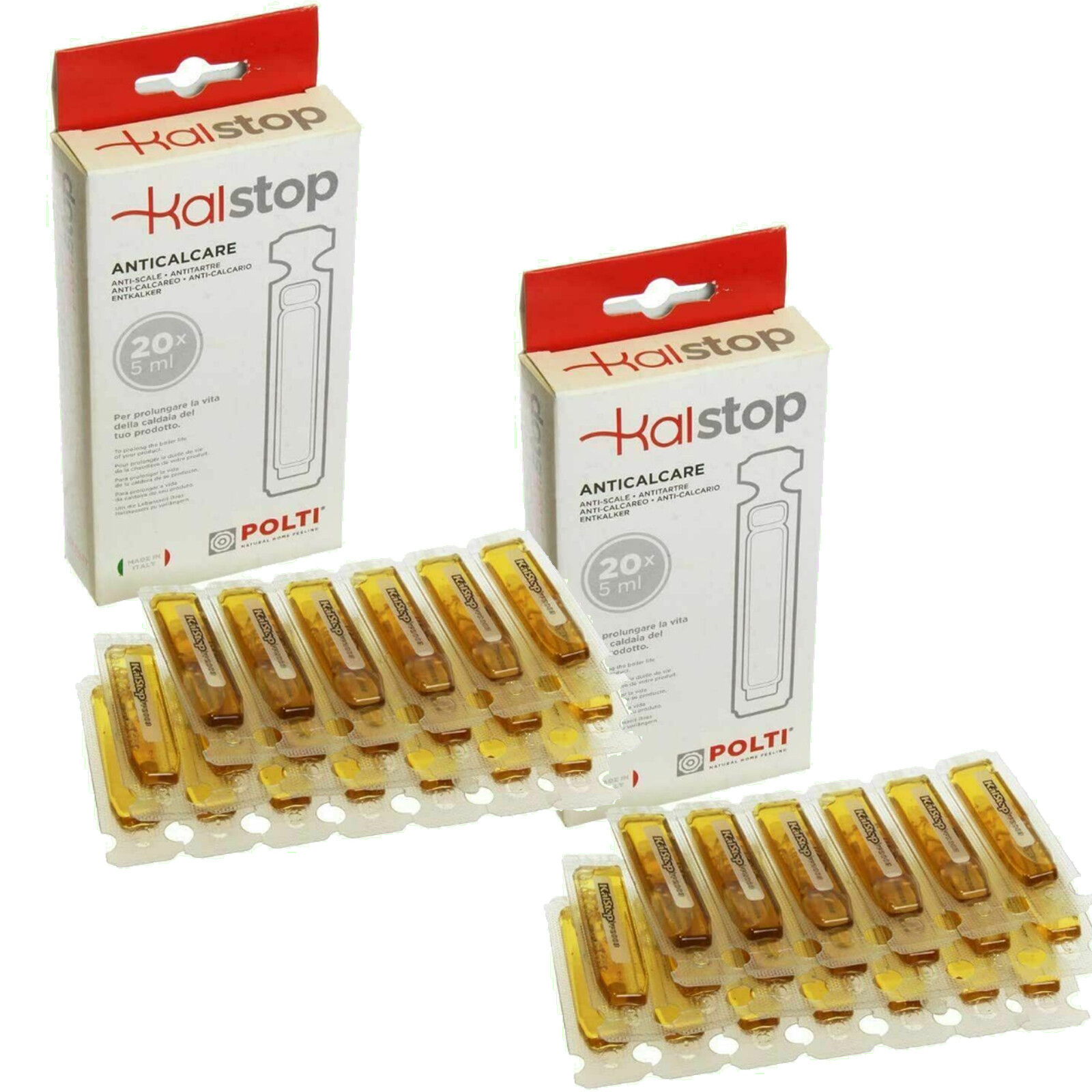 Polti Kalstop Steam Cleaner Iron Generator Anti Limescale Descaler x 40 Phials eBay