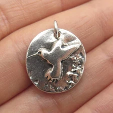 ROBERT WELCH 999 Fine Silver London 2018 Hummingbird Charm Pendant