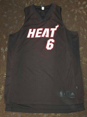 LeBron James Miami Heat 2010 Nickname Bron Bron Swingman Jersey L SEWN | eBay