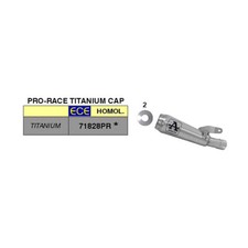 ARROW slip-on pro-race titanium muffler for Suzuki KATANA 1000 2019-2020