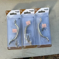 Lot Of 3 Stanley N117-754 4.38” Brass Finish Screen Door Pull with Screws