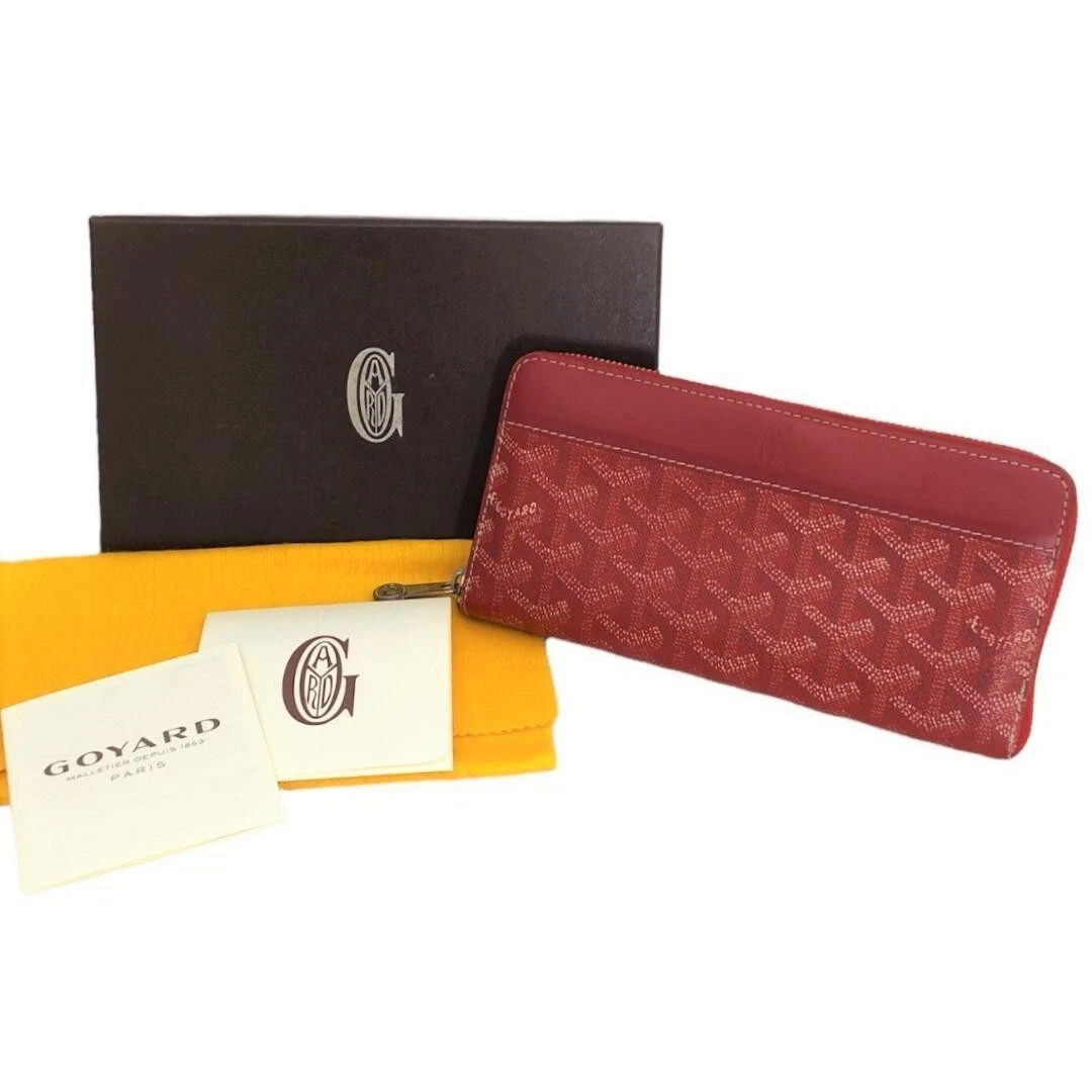 Goyard Long Wallet Matignon Gm Red Preowned From Japan
