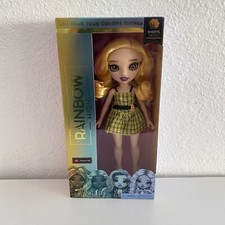 Rainbow High SHERYL MEYER Marigold Yellow Plaid Dress Fashion Toy Doll Series 3