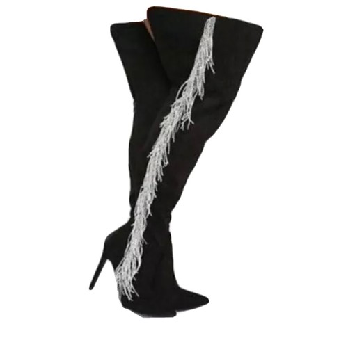 Cape Robbin OTK Boots w Rhinestone 