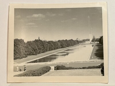 Vintage Photo Washington Monument From Lincoln Memorial