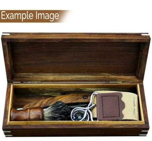 Haryali Wooden Storage Box for Shaving & Make up Accessories Travel Organizer - Picture 5 of 7