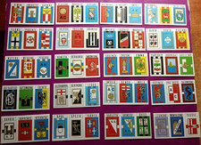 COMPLETE SET OF SHIELDS SERIES C, PANINI COLLECTION 1970/71-NEW-MINT- NEWSSTAND, FROM SET