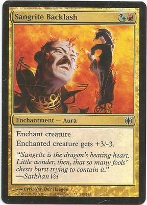 1x Foil - Sangrite Backlash - Magic the Gathering MTG Alara Reborn