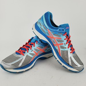 Asics Gel Cumulus 17 Running Shoes Silver Pink Turquoise Women's 10 T5D8N |  eBay
