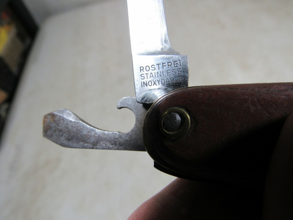 Vintage Rostfrei Inoxydable Inox Solingen Germany 6 Blade Pocket