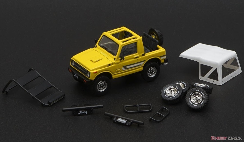 BM Creations 64B0170 Suzuki Jimny JS11 Bright Yellow Scale Model