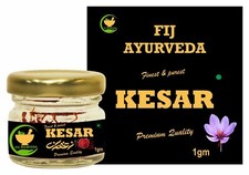 FIJ AYURVEDA 100 Saffron Thread Kesar/ Keshar/ Zafran /Jafran A Grade 1 GM