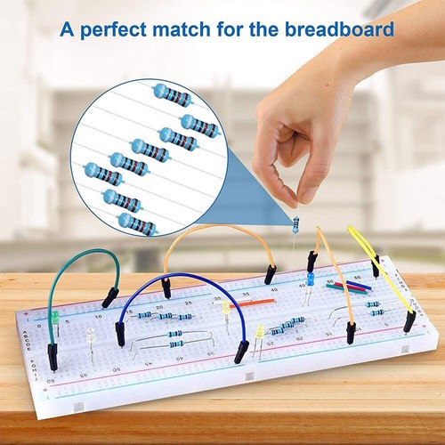2600pcs Resistors Assortment Kit 130 Values 1-10M 1/4W 1% Metal Film Set Pack - Picture 11 of 12