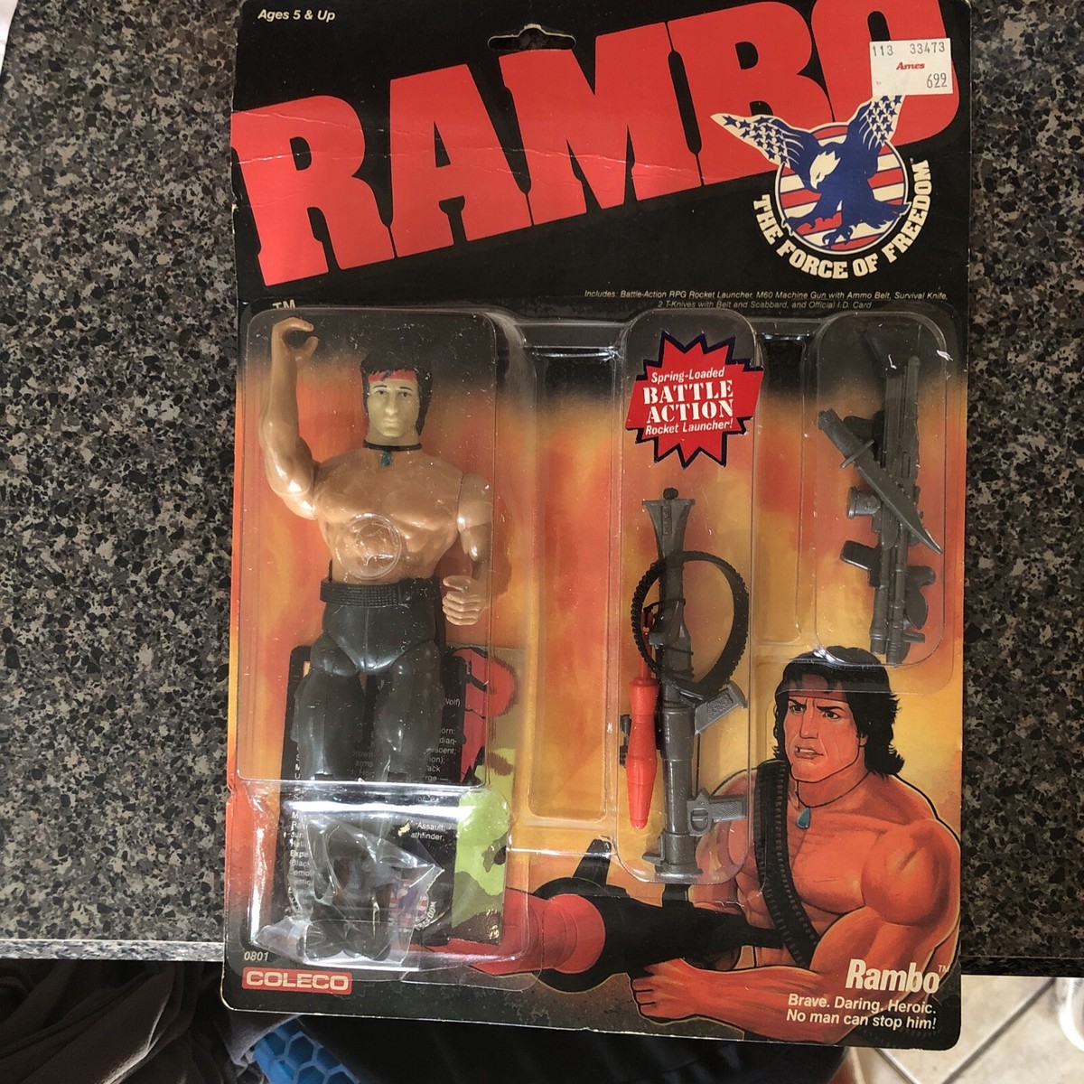 Coleco Rambo The Force of Freedom 7 inch Action Figure - 0801