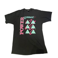 Vtg 90's Power Gymnast T Shirt Size Large Single Stitch Made In USA