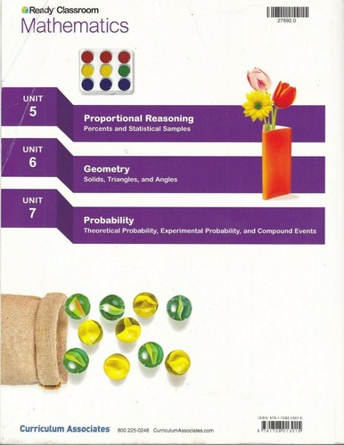 Ready Classroom Mathematics Grade 7 Volume 2- Workbook-Unused-NO ...