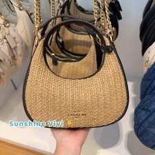 NWT Coach Carmen Mini Crossbody Bag CAL02 Toast/Black