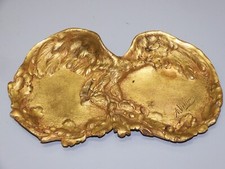 -JOLI VIDE POCHE Bronze Doré AIGLE AILES Déployées signé André VILLIEN XIXe   D