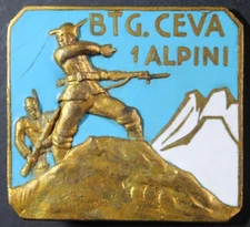 Alpine Badges Kingdom 1940 Btg Ceva 1st Regiment Italian WW2