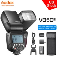 US Godox V850III 2.4G HSS Flash Speedlite 2600mAh Battery for Canon Nikon Sony