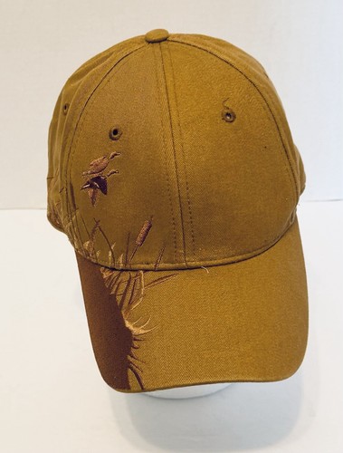 Wildlife Series Dri Duck Tan Color Embroidered Two Duck Flying Trucker Ball Hat - Picture 8 of 18
