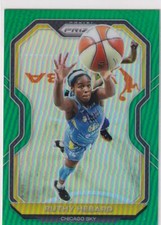2021 Panini WNBA Prizm SP Green Refractor Prizm #84 Ruthy Hebard