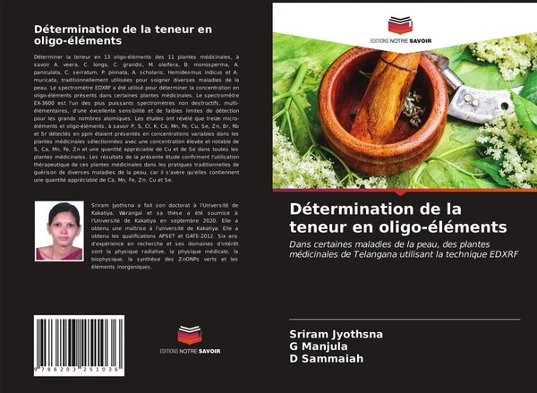 Sriram Jyothsna (U. A.) | DéTermination De La Teneur En Oligo-éLéMents | Buch-image