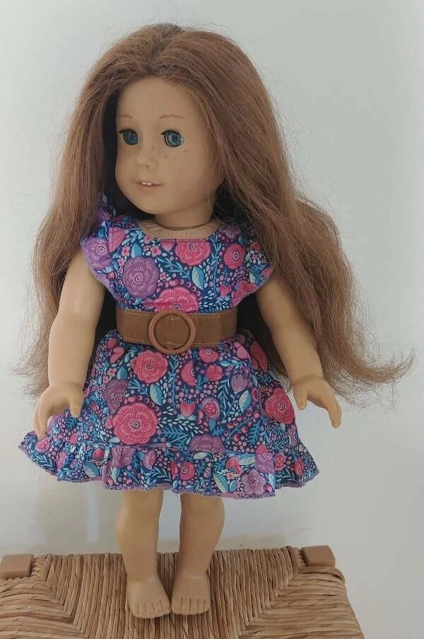 Muñeca American Girl 2013 Saige Copeland retirada castaño rojizo pelo castaño ojos azules 18" V Foto 2 de 4