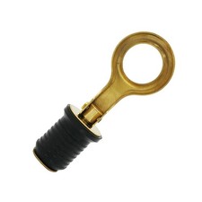 Boat Drain Plug 1 Inch Brass Snap Flip Drains Handle Rubber Bailer Plugs for ...