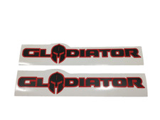 Red Hood Lettering Name Fits Jeep Gladiator Vinyl Decals Set Of 2