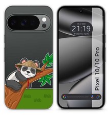 Cover Silicone Trasparente per Google Pixel 10/10 Pro 5G Disegno Panda Disegno