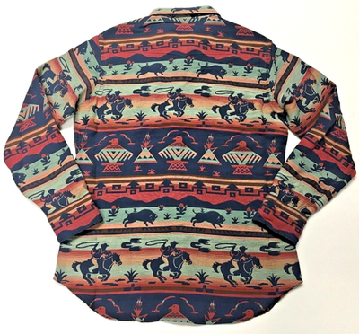 Polo Ralph Lauren Southwestern Indian Aztec Western Cowboy Bison