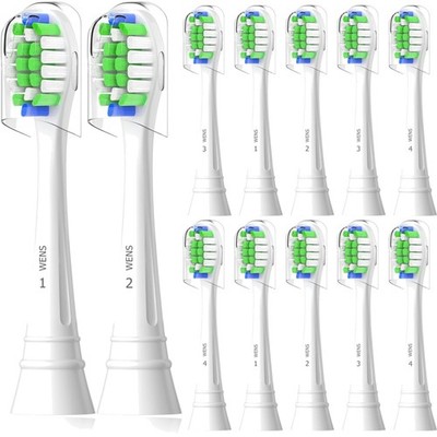 Sensitive Ersatzbürsten Nylon 12er Pack Kompatibel mit Philips Sonicare Reise