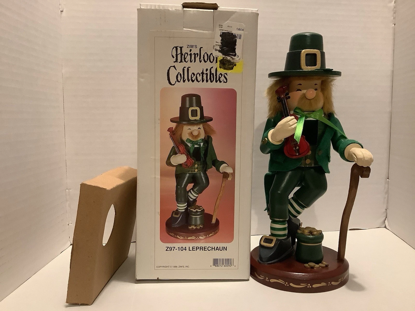 Zim's Nutcracker Heirloom Collectibles St. Patrick's Irish Leprechaun 11" In Box