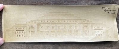 1880s Bremen Aquarium Architectural Plans Set of 3 Antique Litho Renderings