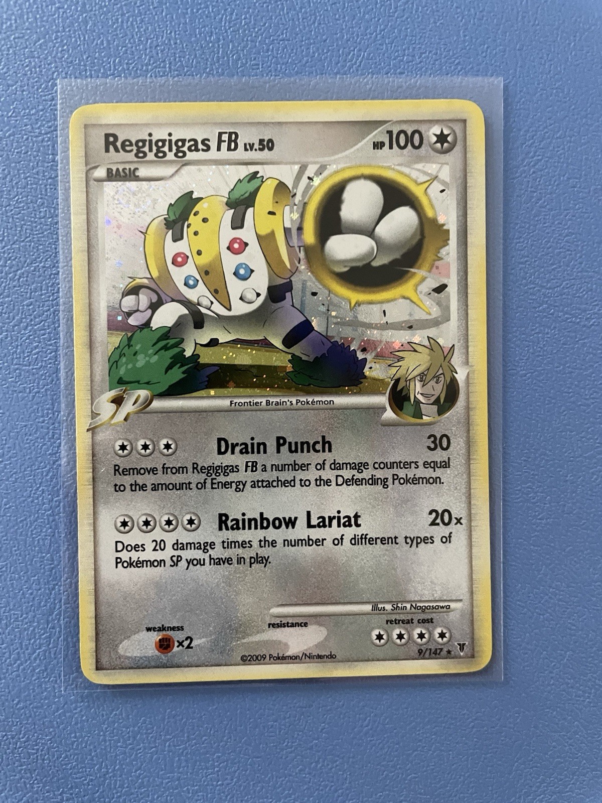 Regigigas FB LV.60 9/147 Holo Rare Supreme Victors Pokemon Card Lightly Played