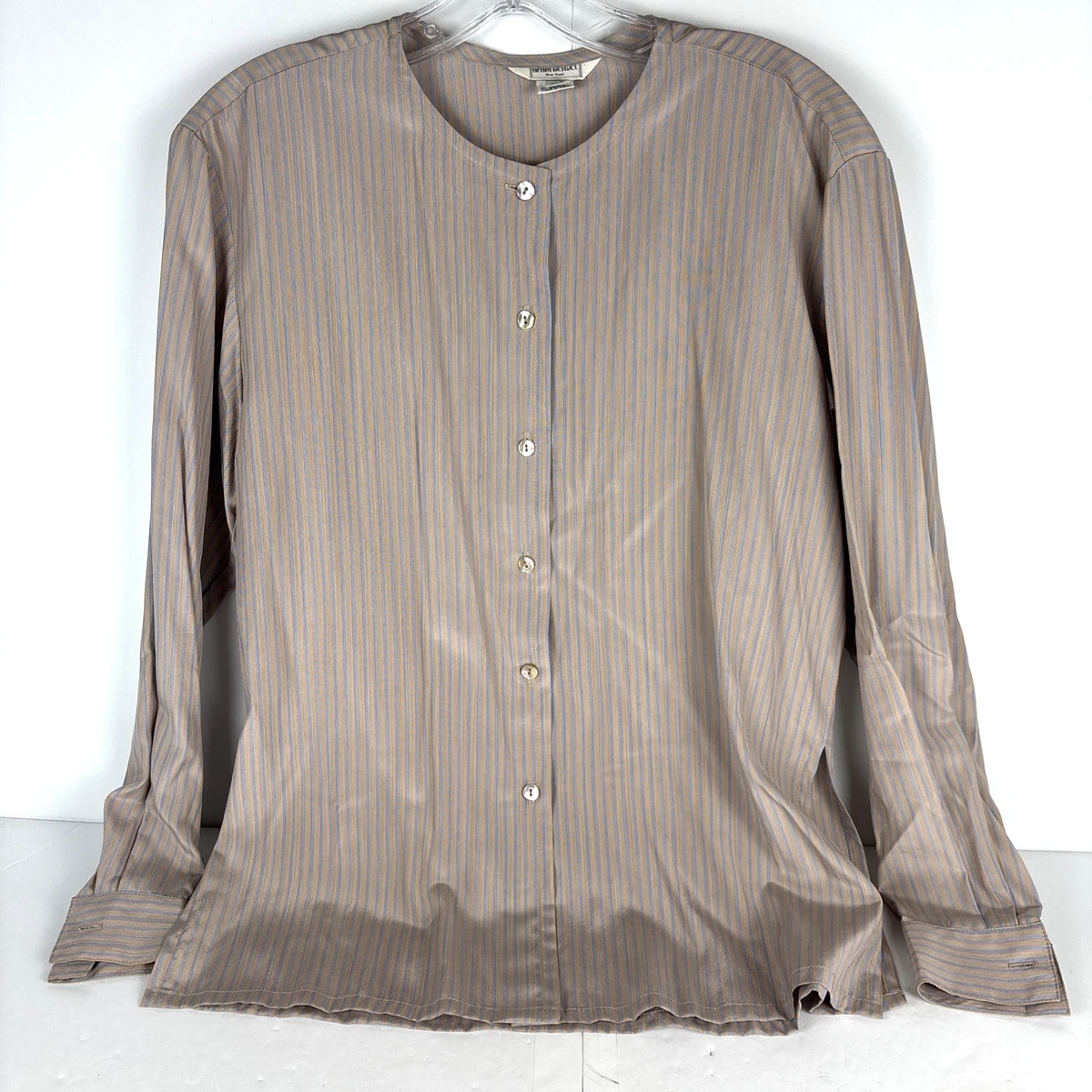 Top En Soie Henri Bendel Taille 8 - Mauve, 100% Soie, Occasion Très Bon État