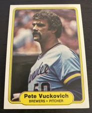 1982 Fleer - Pete Vuckovich - Milwaukee Brewers - #156