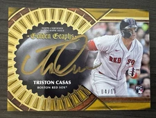 2023 Topps Five Star TRISTON CASAS GOLDEN GRAPHS RC AUTO GOLD #/10