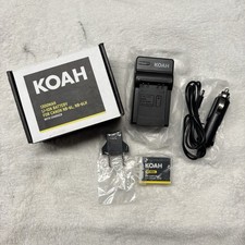 Canon NB-6L, NB-6LH Li-ion Battery Pack With Charger 1300MAH Koah New In Box