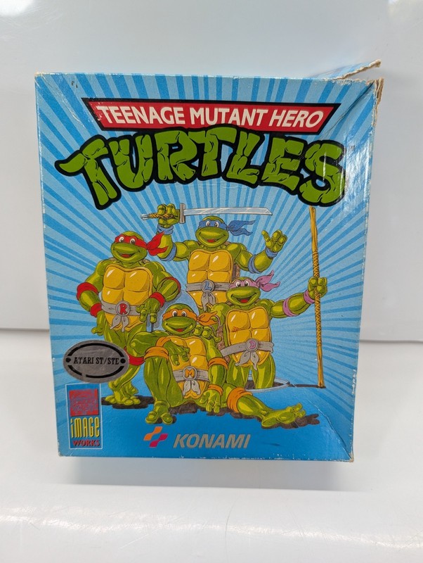 Teenage Mutant Hero Turtles TMNT Atari ST Game Boxed Retro Vintage Untested