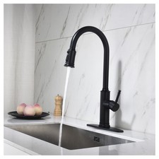 Single Handle Pull Down Kitchen Faucet with Dual Function Sprayhead