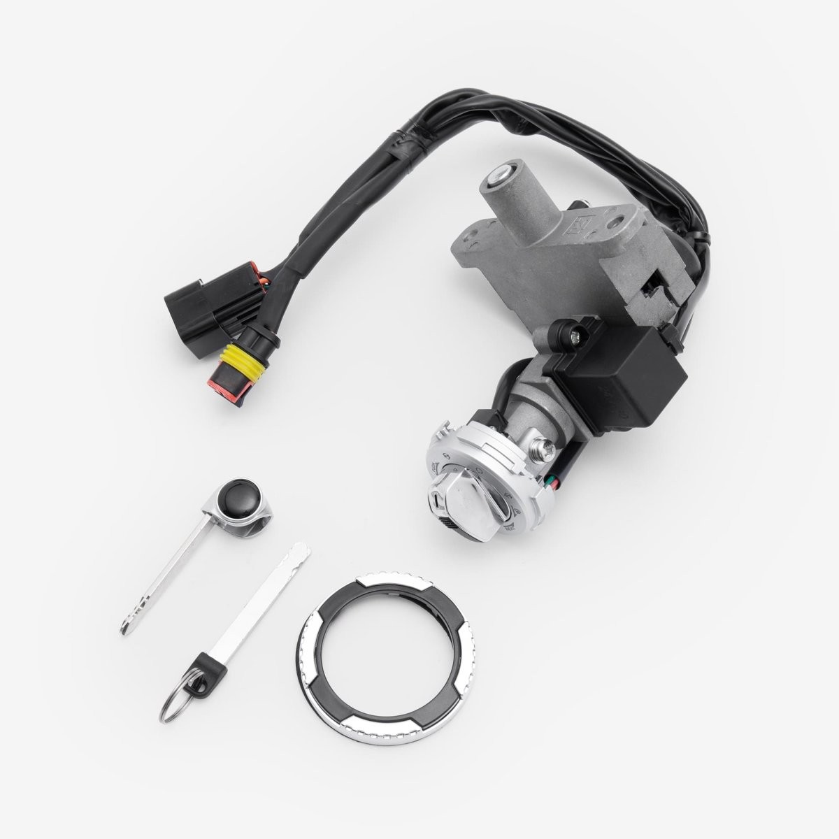 Lock Set Black Durable Scooter LCKST201 Centre Console Ignition Key Switch Unit