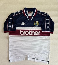 Kappa Manchester City 97/98 Away Shirt L - Authentic Good Condition